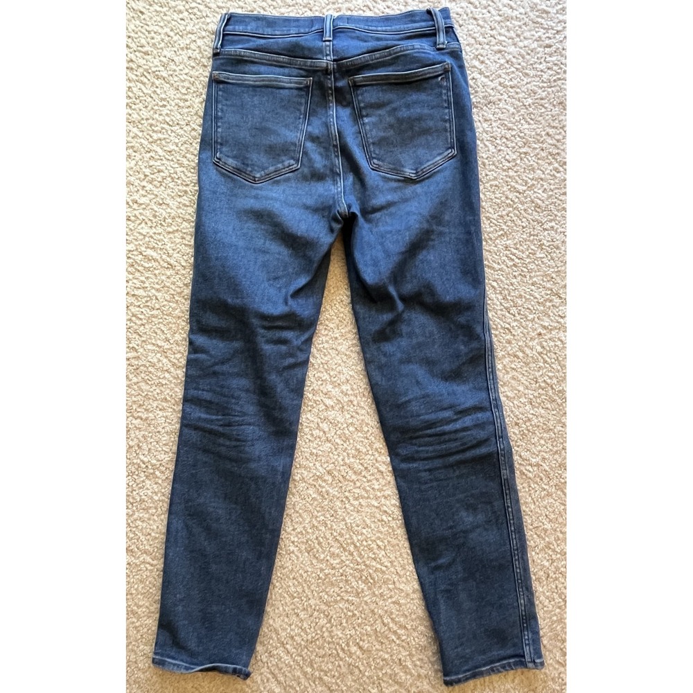 New Madewell STOVEPIPE High Rise Straight Ankle Denim Jeans Women 27 Tall Long
